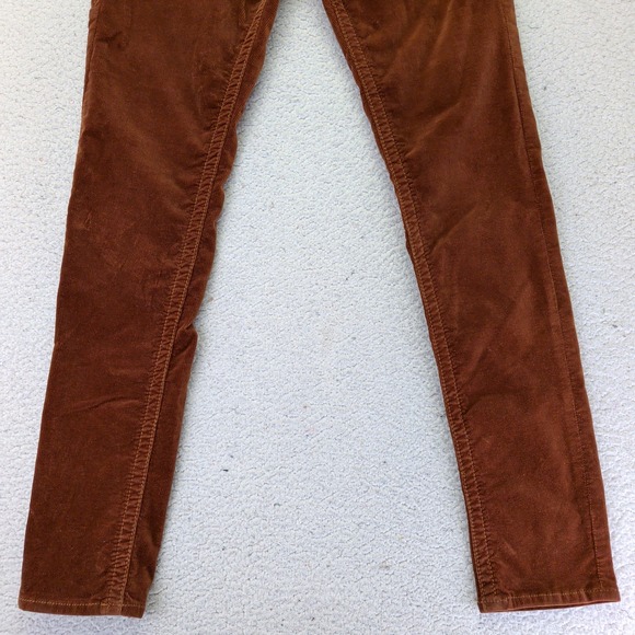 Rock Revival Jen Skinny Corduroy Pants Rust Brown RJ8156S39 Womens Size 29 - Picture 4 of 8